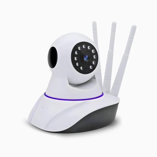 Câmera Ip Sem Fio 360° 3 Antenas HD Wifi