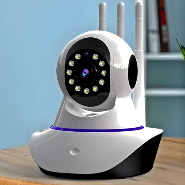 Câmera Ip Sem Fio 360° 3 Antenas HD Wifi - Imagem 2