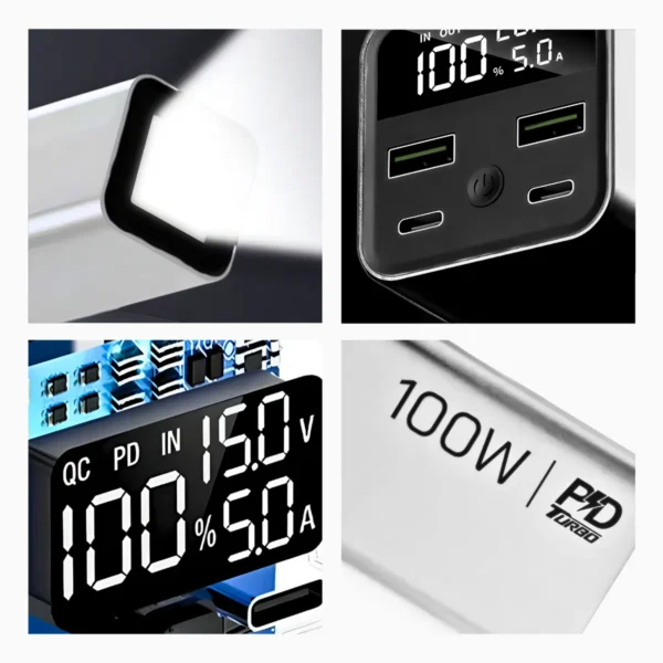 Carregador Power Bank Portátil 20000mah Carga Rápida - Imagem 7