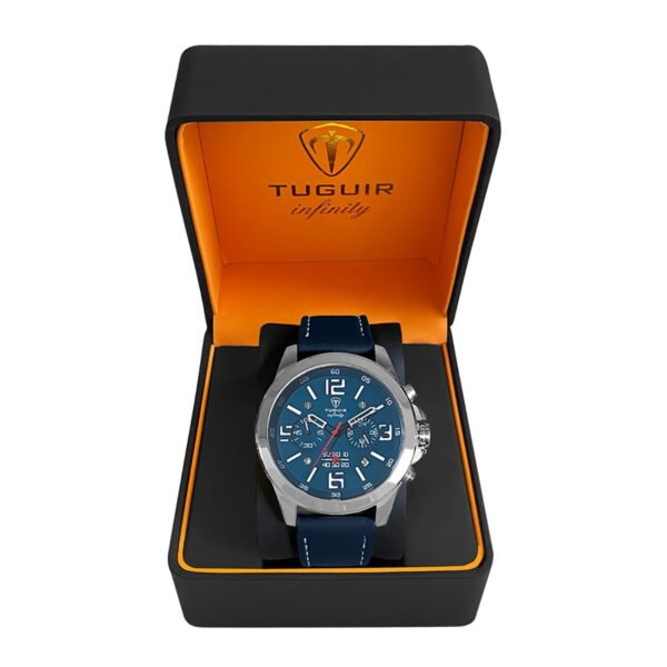 ⌚ Relógio Masculino Prata Linha Infinity – Elegância Atemporal para Homens de Estilo - Imagem 4