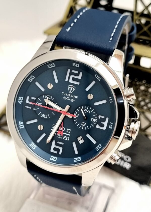 ⌚ Relógio Masculino Prata Linha Infinity – Elegância Atemporal para Homens de Estilo - Imagem 2